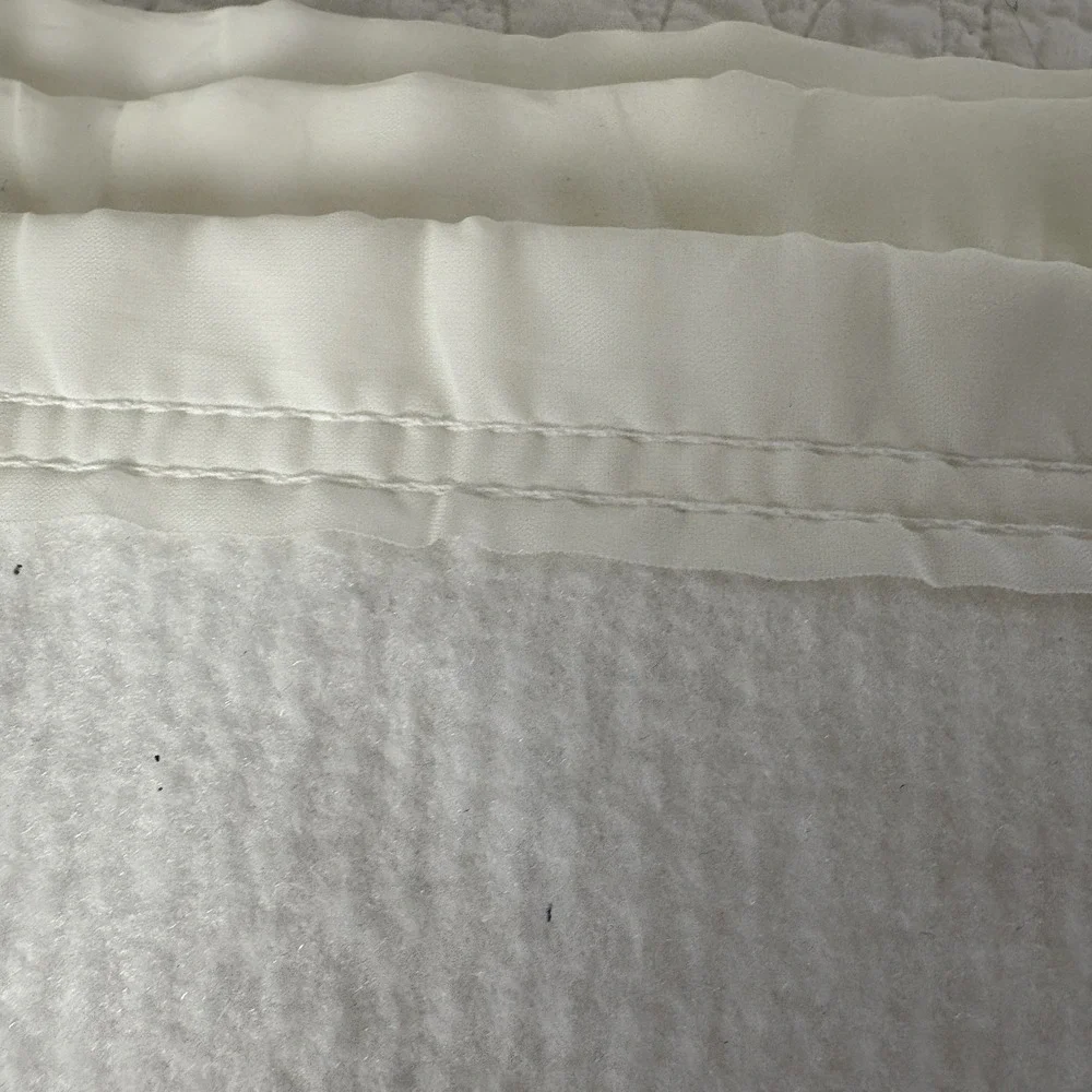 Vintage White Polyester Baby Blanket Teddy Moon 40x40